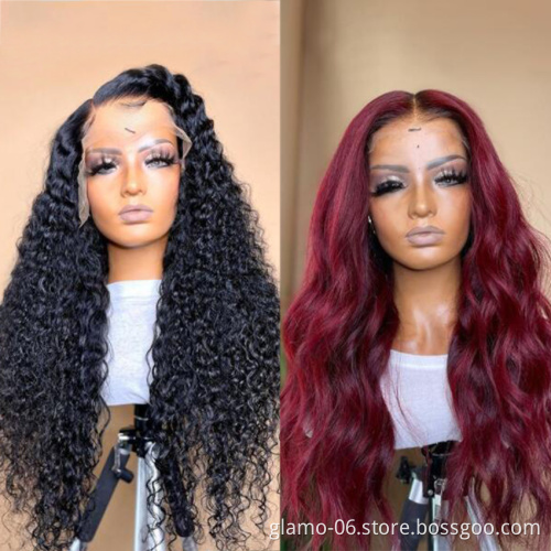 150% 180% Density Hd Full Lace Human Hair Wigs Women,Wholesale Brazilian Virgin Hair Lace Front Wig For Black Transparent Vendor